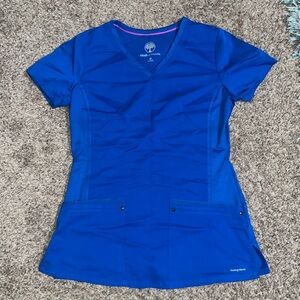 Royal Blue Scrubs Set. XS Top. XST Flare Pants